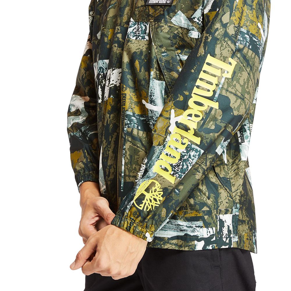 Geaca Timberland Barbati Verzi - Urban Camo Windbreaker - Romania - OWKYLJ914